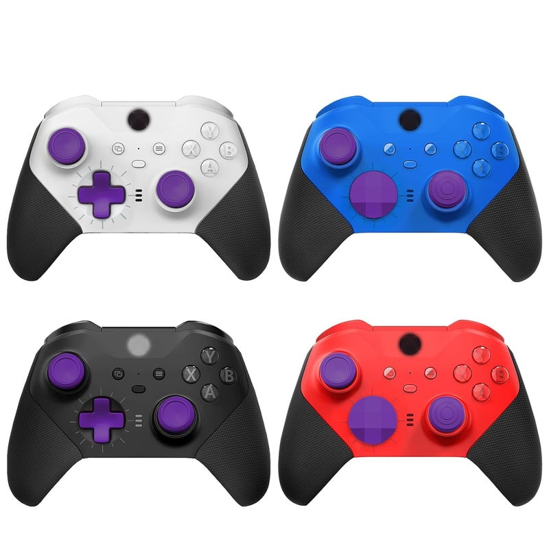 VANPARK Accessories for Xbox One Elite Series 2 Controller(Model 1797), Metal Thumbsticks Paddles Joysticks Replacement Parts Kits Compatible with Xbox Elite Wireless Controller Series 2 Core(Purple) - Image 2